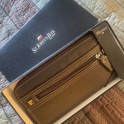 St. John's Bay brown wallet/clutch.