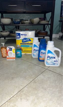 Purex Detergent, Charmin, Softsoap, Glade, Gain