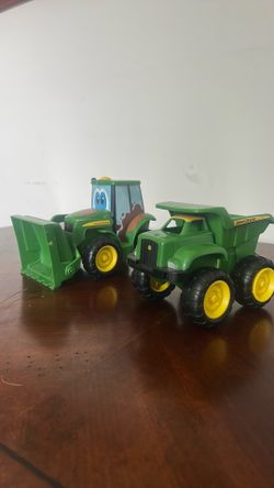 John Deere Tractor and Dumptruck
