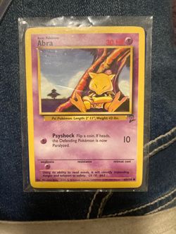 Abra Pokémon Card 65/130 Base Set 2