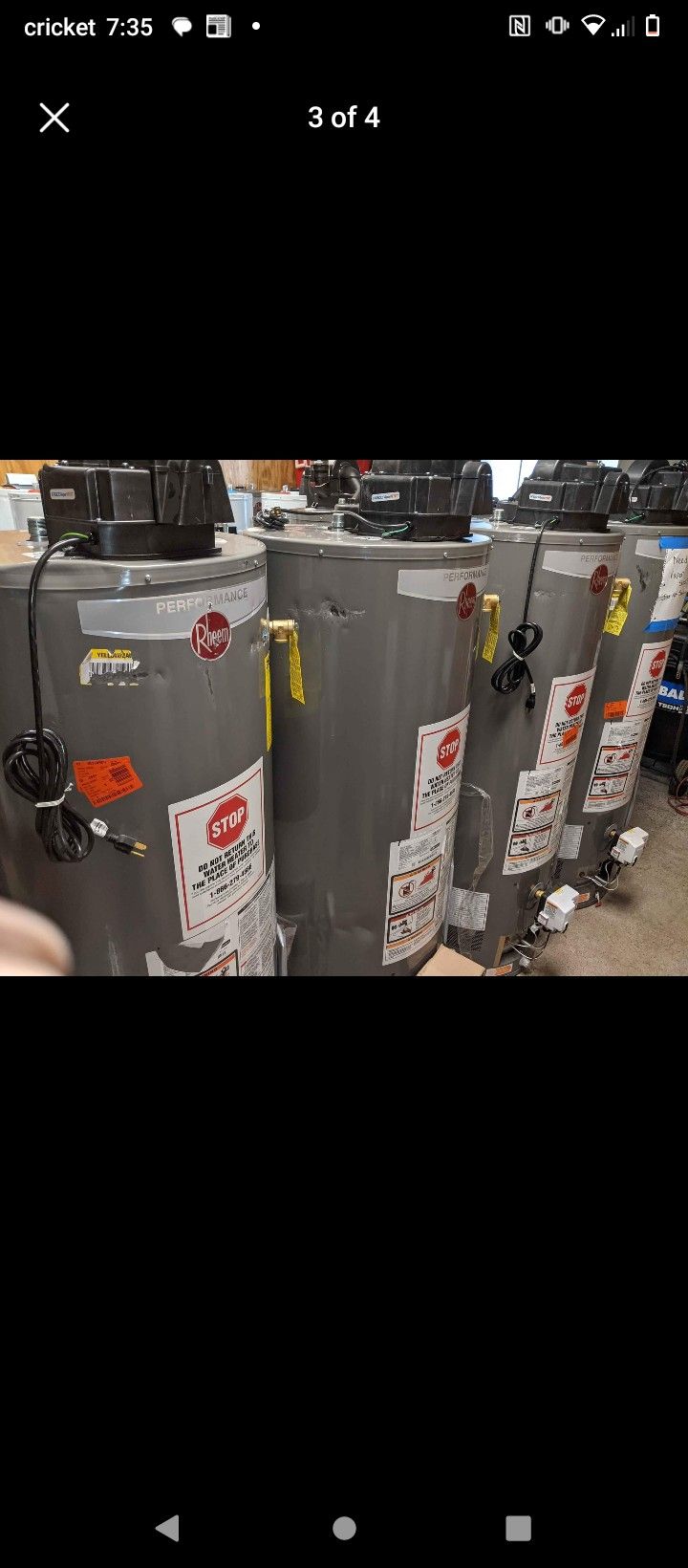 Power Vents Hot Water Heater/Tanks Brand New Scratch And Dent 90 Day Warranty
