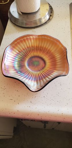 Antique Nothwood Carnival glass bowl