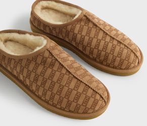 Kith Monogram Shearling Slippers
