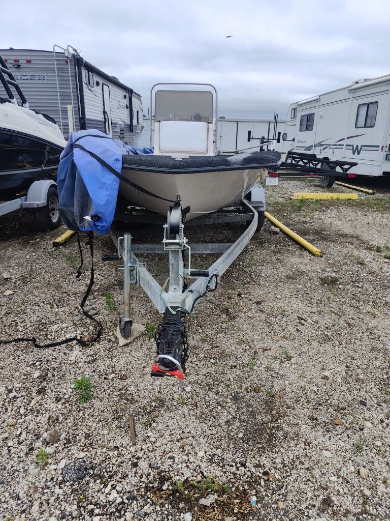 1995 Cajun Johnson 88 horsepower outboard Cajun