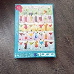 1000 Piece Cocktail Puzzle Set