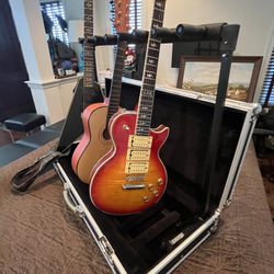 Road Runner 7 Guitar Stand Flightcase Black