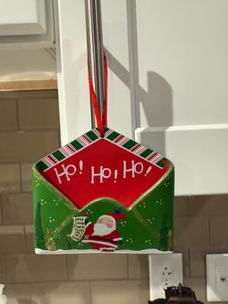 “Ho Ho Ho” Santa envelope ornament/gift card holder