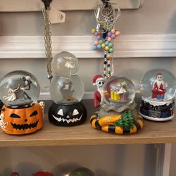 3 Nightmare Before Christmas Snow Globes