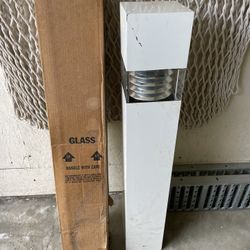 2 Square Shaped Luminaire Outdoor Path Lights   