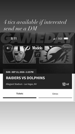 Raider tickets season opener $225 per ticket