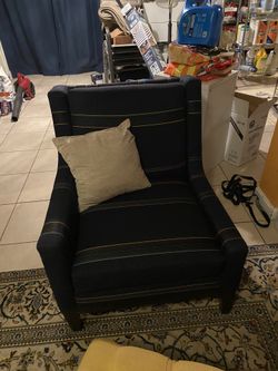 Beautiful Contemporary Furniture/chair, and ottoman one of a kind