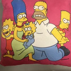 Simpsons Universal Studios Family Pillow