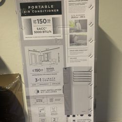 Portable air conditioner with dehumidifier and remote