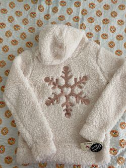BN Girls Cozy Sherpa Jacket size L 14/16