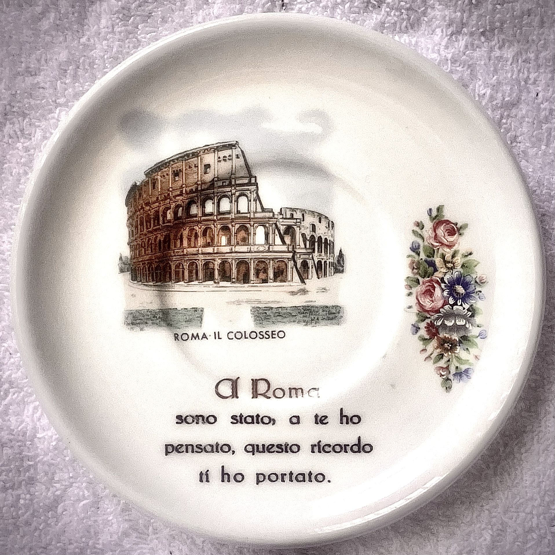 VINTAGE “ROMA - IL COLOSSEO” DISPLAY PLATE…