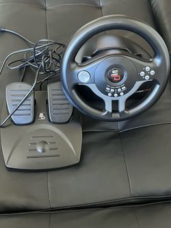 Super drive gaming wheel with pedals