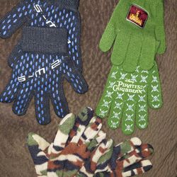 3 Pairs Boys Winter Gloves