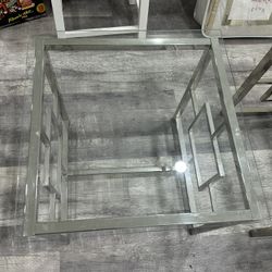 GLASS END TABLE 