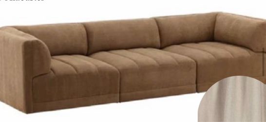 Corner piece and ottoman to match