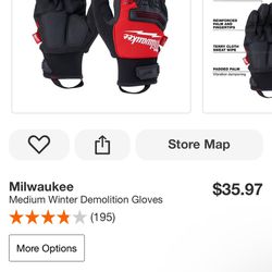 Winter Demolition Milwaukee Gloves