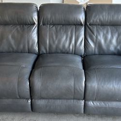 Gray Leather Couch