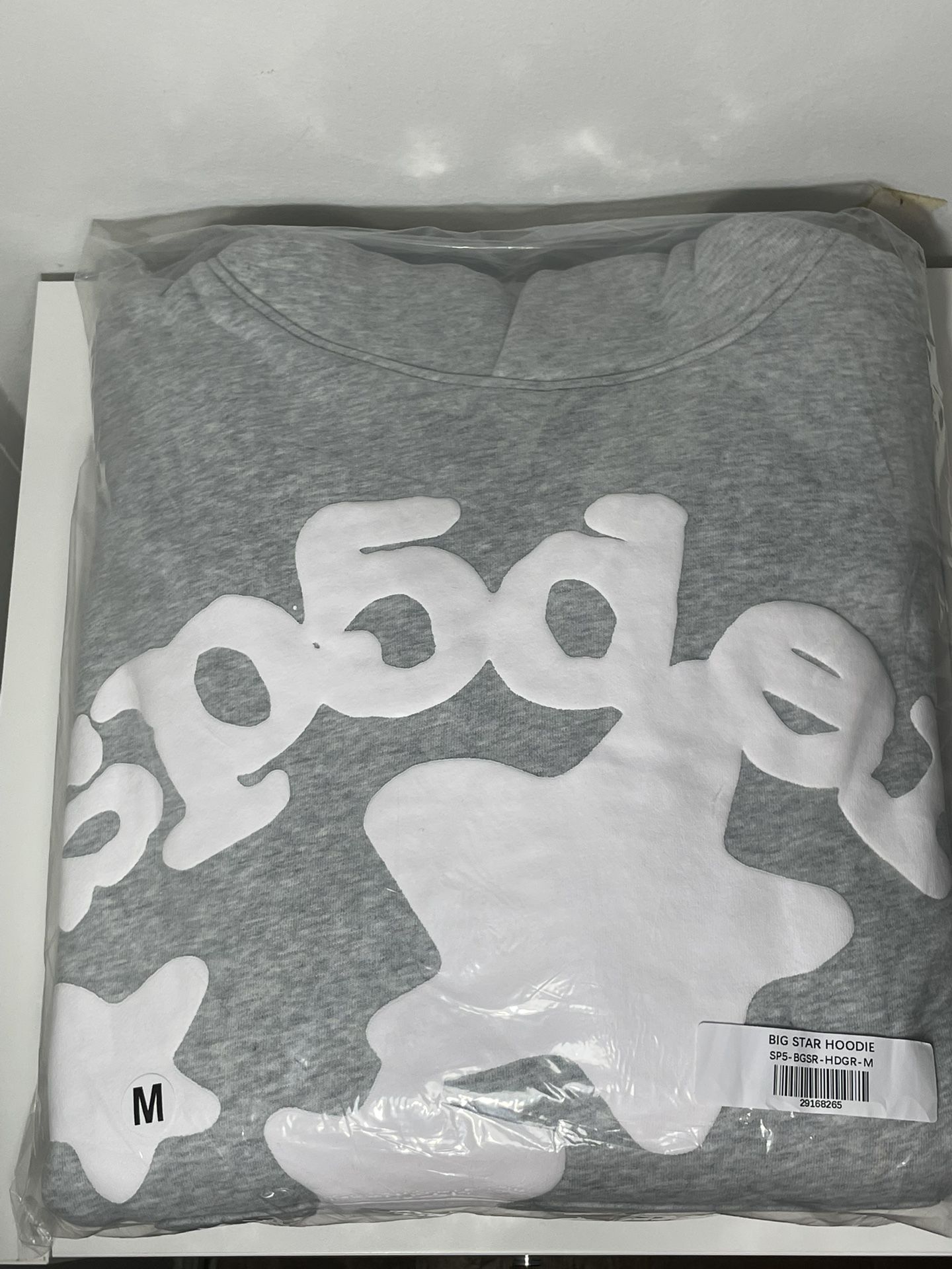 *AUTHENTIC* Sp5der Gray Beluga Hoodie (Size US M)