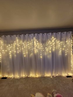 White Curtains. 