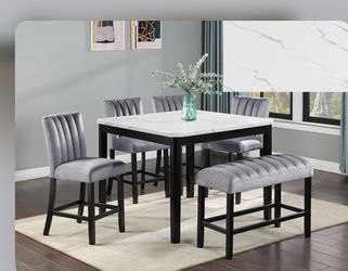 Brand New Elegant Pascal Marble Dining Set 