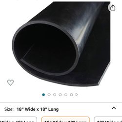 TORRAMI Neoprene Rubber Sheet Roll 3/16” (.187”) Thick × 18” Wide x 18” Long for DIY Gaskets, Pads, Seals, Crafts, Flooring, Cushioning of Anti-Vibrat