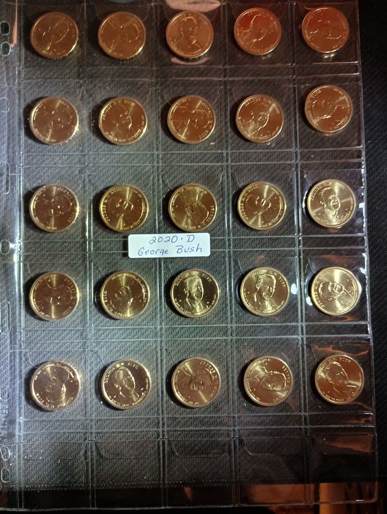 25 George Bush Presidential Coins