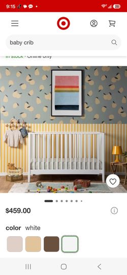 White Convertible Baby Crib