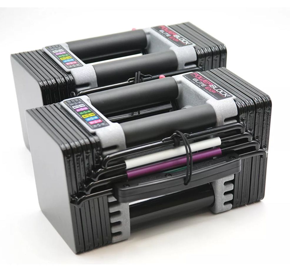 PowerBlock Personal Trainer 50lb Adjustable Dumbbells – Pair