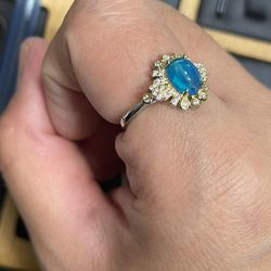 Opal Silver Ring 