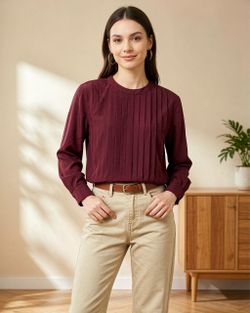 New Women's Long Sleeve Blouse，M