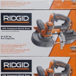 NEW RIDGID 2-1/2" BAND SAW R8604B 18V BATTERY OPERATED CORDLESS BARE TOOL ONLY