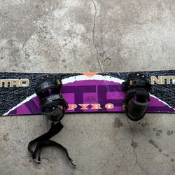 Vintage 90’s Nitro Pyro Snowboard 155cm