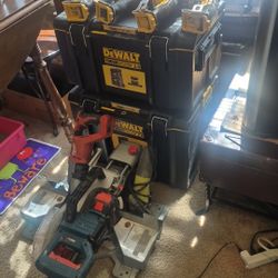 Dewalt, Milwaukee Powwrr Tools And Misc Hamd Tools