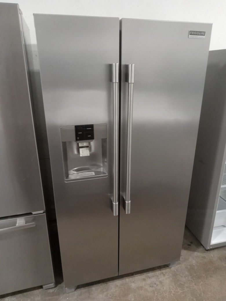 25 Cubic Foot Stainless Steel Side By Side Frigidaire Professional Series Water And Ice Gorgeous