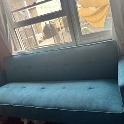 Teal Futon Couch 