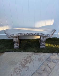 Concrete bench
