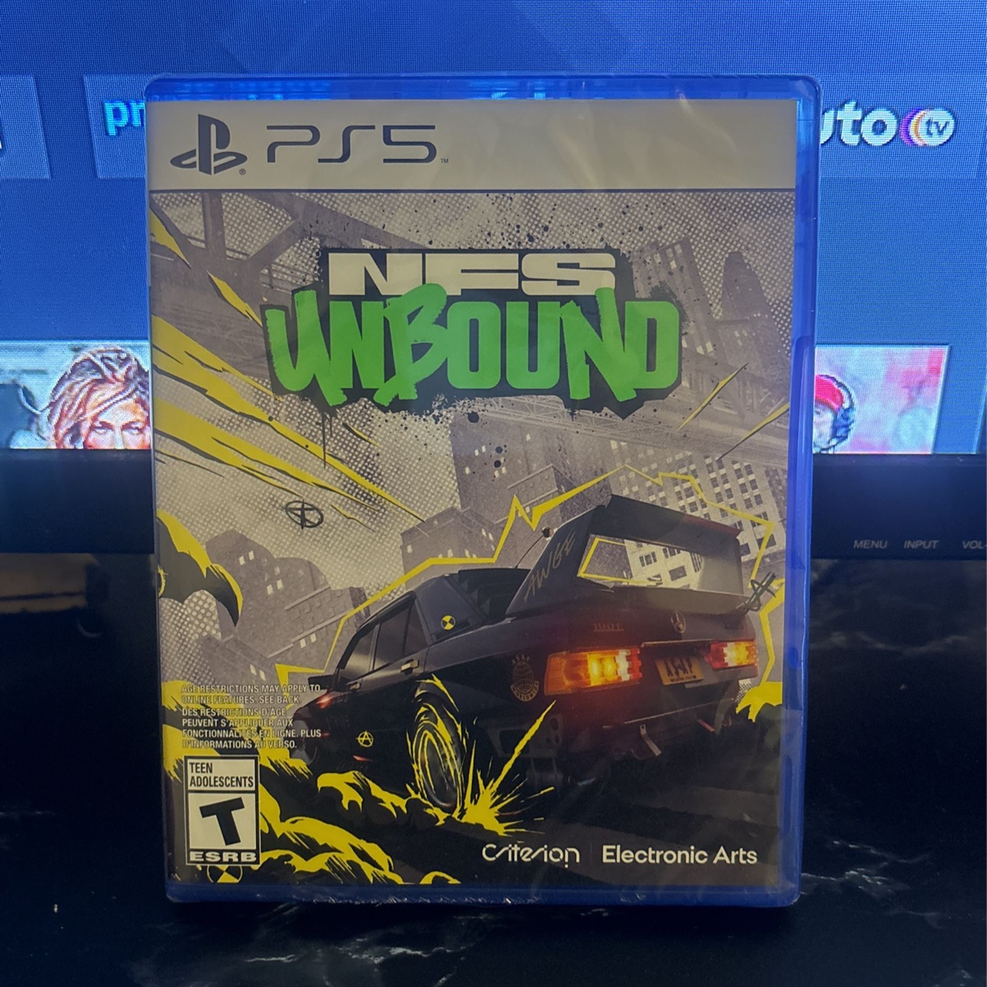 PlayStation 5 Game (NFS UNBOUND) Race Car