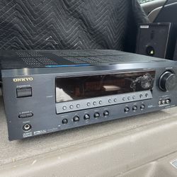 ONKYO AV Receiver and Surround Sound Speakers