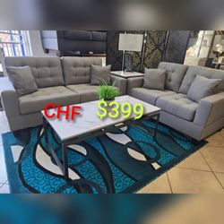 new 2 pc sofa & loveseat set