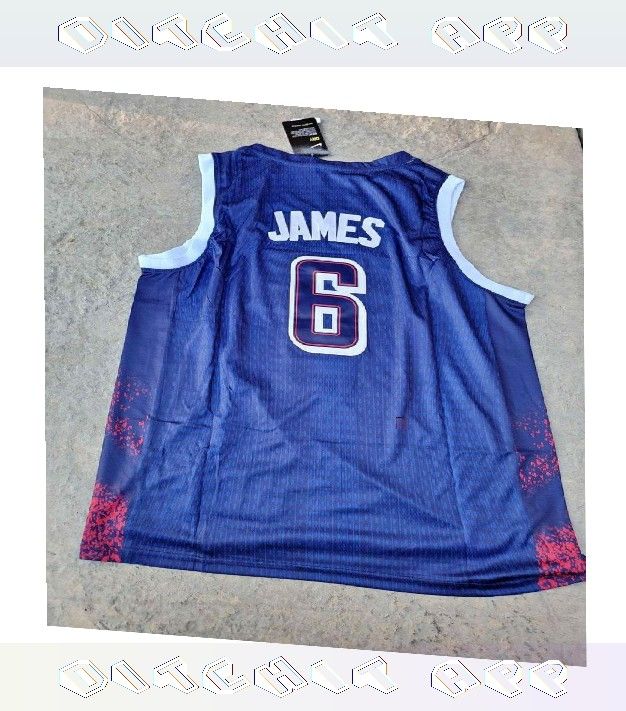 LeBron James USA Jersey Real Athletic Wear nation fine