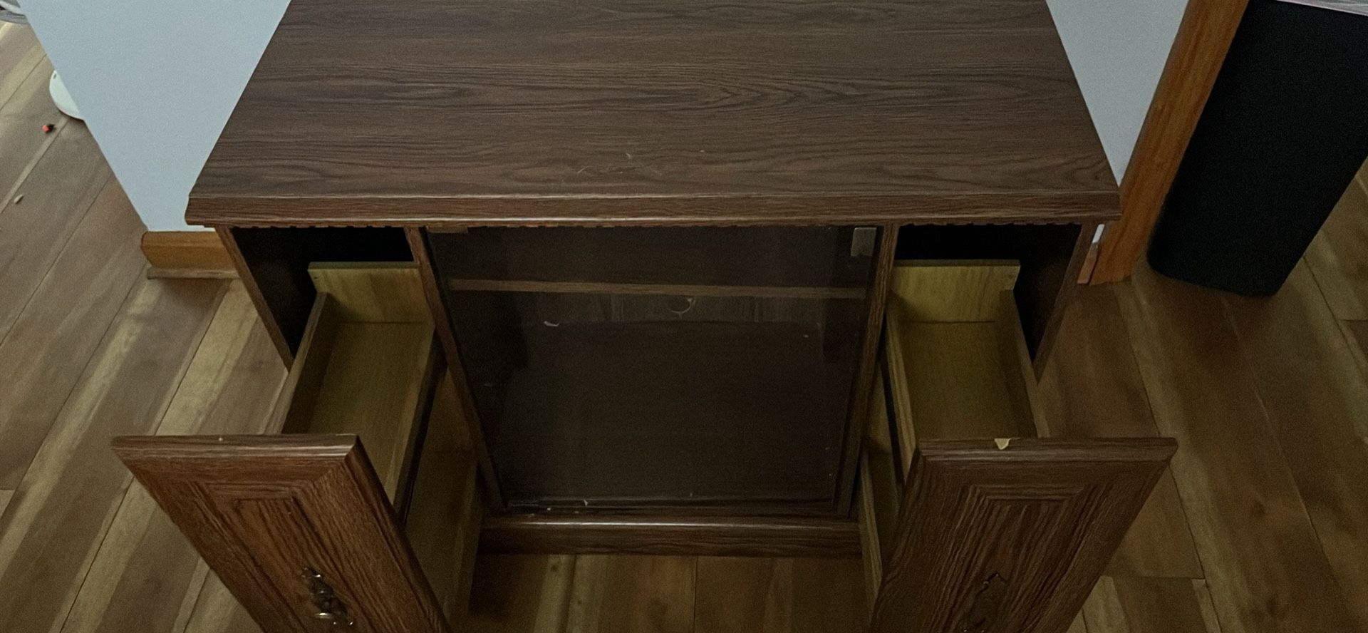 Tv Stand With Glass Door