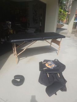 Portable massage table