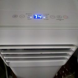 Vissani 5,000 BTU 115-Volt Portable Air Conditioner Cools 150 sq. ft. with Remote and Dehumidifier in White