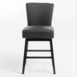 Tracy Swivel Counter Height Barstool Dark Charcoal - Christopher Knight Home