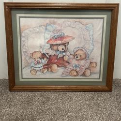 Vintage Home Interior Matted Framed