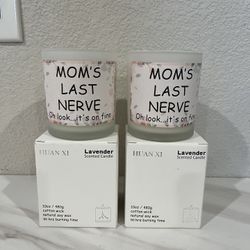 Brand New 2 Pack Candle Gift for Mom, Funny Birthday & Mothers Day & Thanksgiving & Christmas Gifts, Lavender Candles (10oz)